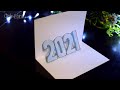 Как нарисовать 3Д Рисунок 2021  How to draw a 3D  2021