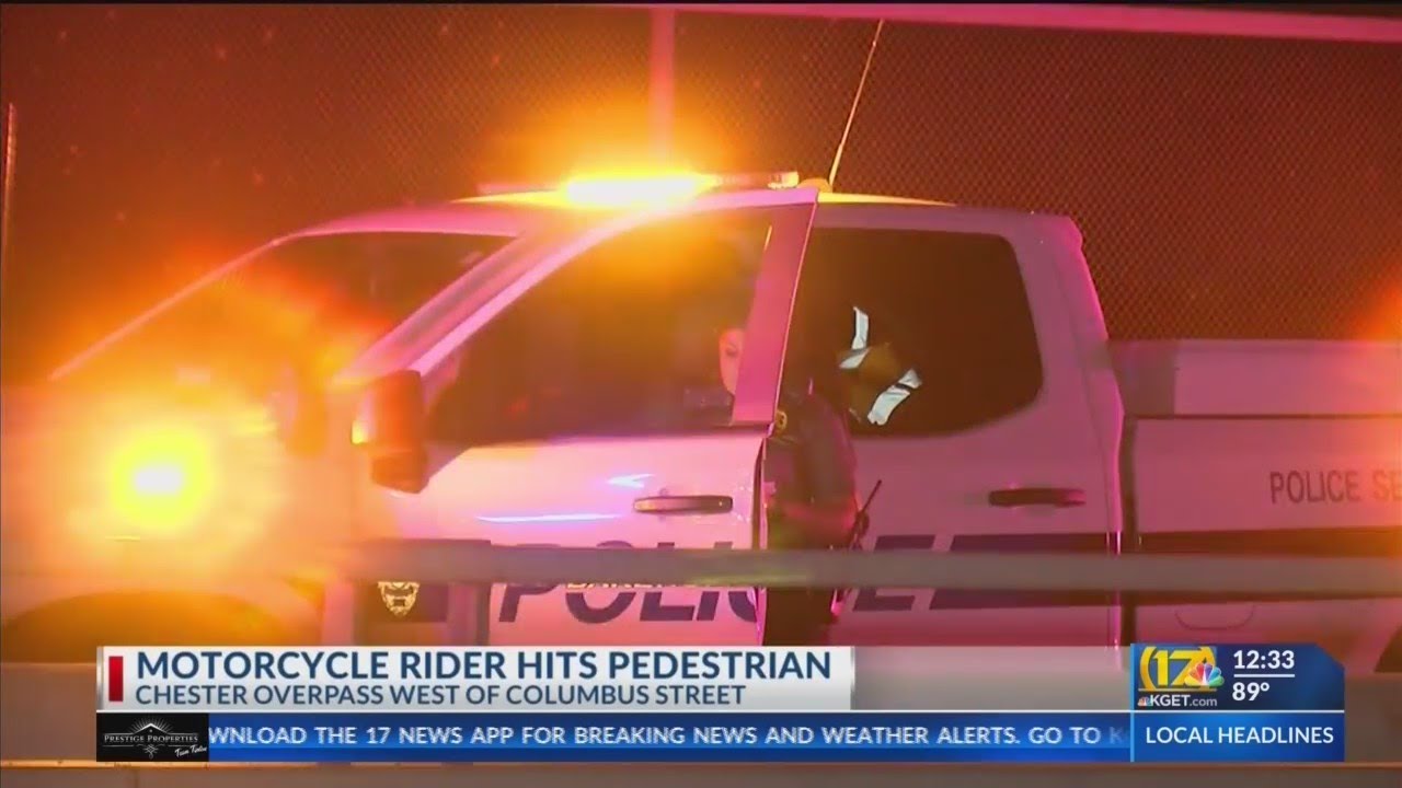 2 injured after motorcyclist strikes pedestrian in Oildale: BPD - YouTube