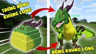 MINECRAFT CÔNG VIÊN RỒNG TẬP 4 ** NOOB TEAM THỬ THÁCH ẤP TRỨNG RỒNG KHỦNG LONG ??