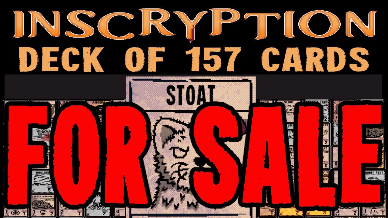 Inscryption cards for sale IRL YouTube