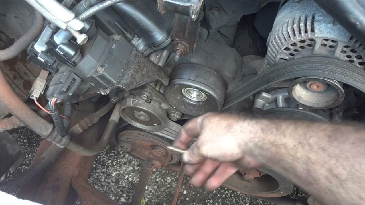 How to replace the idler pulley in a 1997 2004 f 150 4 6 youtube