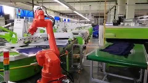 screen printing with Robotic  arm