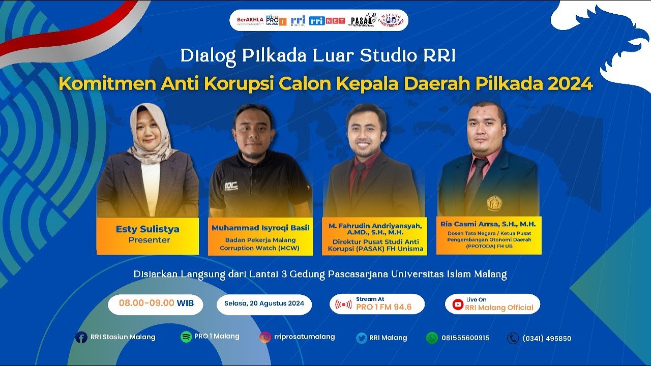 Dialog Luar Studio RRI - Komitmen Anti Korupsi Calon Kepala Daerah ...