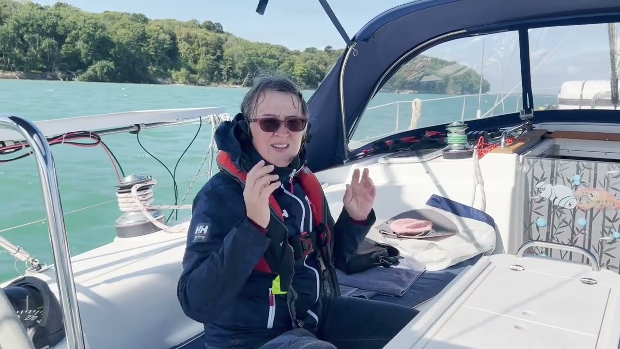 Checking our snubbers & sailing to Totland Bay