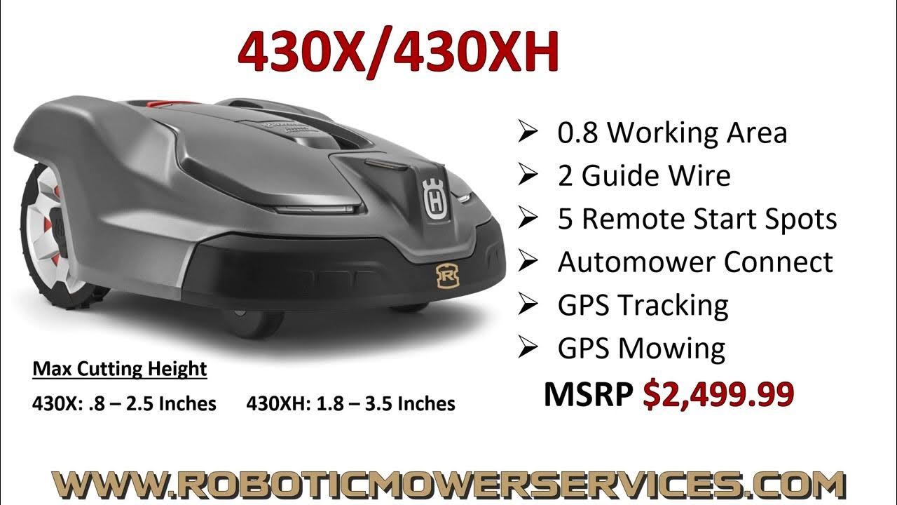  Husqvarna Automower 430XH Robotic Lawn Mower with GPS