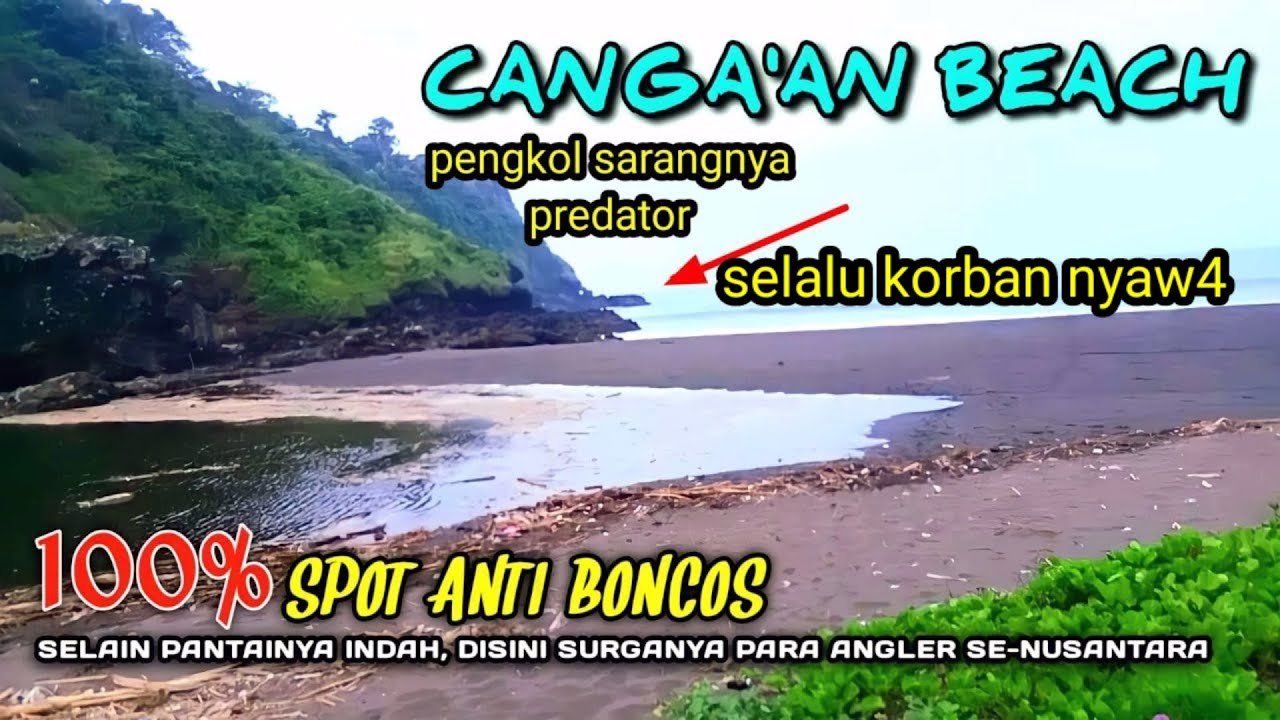 SPOT MANCING PALING BERBAHAY4‼️SELALU KORBAN NYAW4❕Pantai canga'an❕pantai selatan jember
