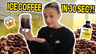 How to make Iced Coffee in just 30 SECONDS!