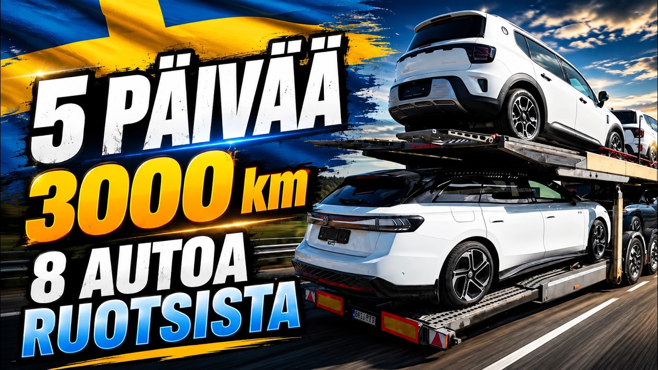 TAAS RUOTSIIN! 🇸🇪 5 PÄIVÄÄ, 3000 KM & 8 AUTOA