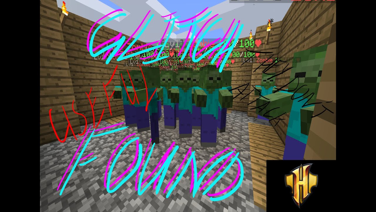 FINDING A GLITCH IN HYPIXEL'S SKYBLOCK WITH ZOMBIES Minecraft