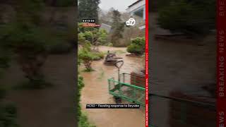 Flooding in Bayside, California, during heavy December rainstorm