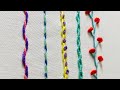 【基本刺繍ステッチ1】Hand embroidery stitches for beginners