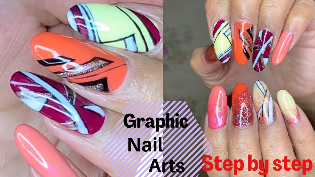 easy nail arts| graphic nail design| shellac nail designs| nail art ...