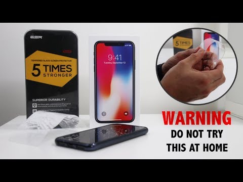 Best iPhone X Screen Protector - ERS Tempered Glass - DO NOT TRY THIS AT HOME