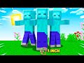 1 INCH Minecraft Player VS ZOMBIES!