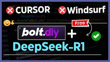 DeepSeek-R1 + bolt.diy : FREE AI Coder JUST BROKE THE INTERNET!  CURSOR & Windsurf Alternative