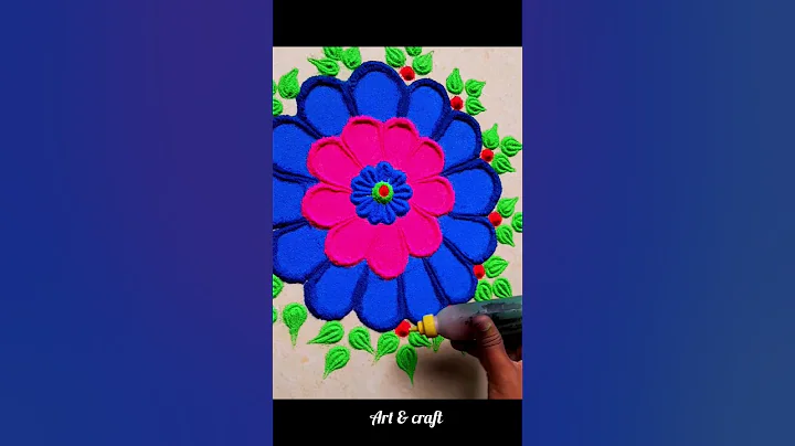 Navratri rangoli 😍 #rangoli #diwali #navratri #trending #shorts #youtubeshorts #viralshorts #sandart
