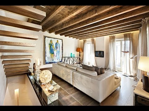 Decoración de interiores rústico con modernos elementos youtube Salon comedor con estilos moderno y rustico