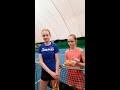 Онлайн-тренировка по теннису тренера Владислава Скворцова с игроками Марией Дущак и Эмилией Милаш