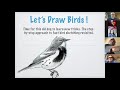How to start a bird sketch