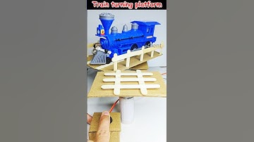 Train Turning Platform • Dc Motor | #dcmotor #tech #youtubeshorts #motor #train #dcmotorproject