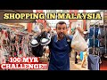 100 myr challenge what can you buy in malaysia kuala lumpur shopping spree shoes food  more