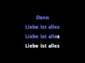 Liebe ist alles - Rosenstolz - Karaoke Instrumental (Lyrics on Screen)