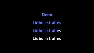 Video thumbnail of "Liebe ist alles - Rosenstolz - Karaoke Instrumental (Lyrics on Screen)"