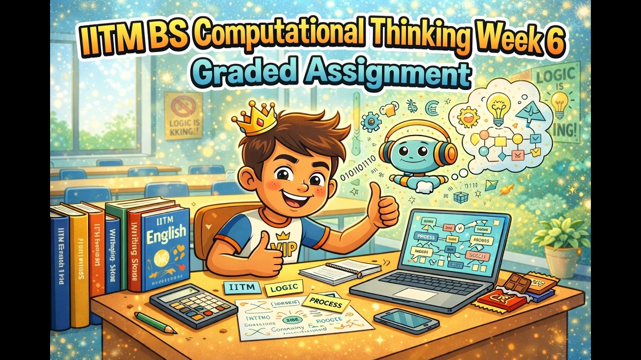 IITM BS Degree | Computational Thinking (CT) Week 6 Graded Assignment ...