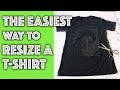 How to Resize a T-Shirt the EASIEST WAY!