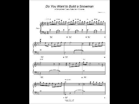 겨울왕국 OST - Do You Want to Build a Snowman? (쉬운악보) Sheets by SangSangPiano