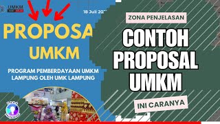 Contoh Proposal UMKM Contoh Proposal UMKM