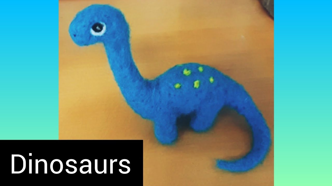 Needle Felted Dinosaurs