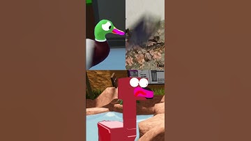 Flamingo & Duck Reacts Skin and Debone a Fish @HowToBasic #shorts 