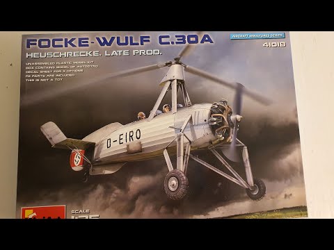 Video: MiniArt 41018 Focke-Wulf FW C.30A Heuschrecke pozdní verze (1/35)