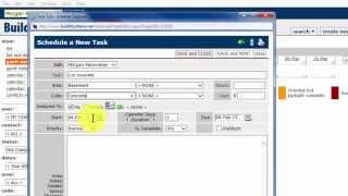 6.1 Create a new task in BuildIT construction scheduling software