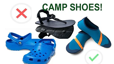 Camp shoes for a thru hiker