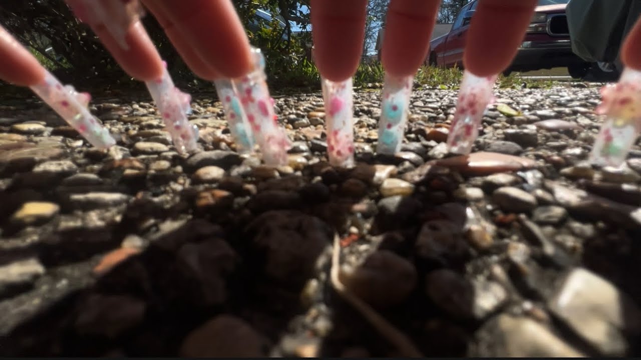 Asmr concrete scratching & tapping for sleep 