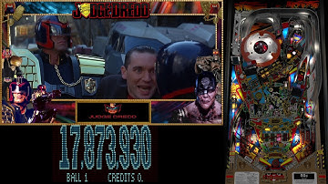 Judge Dredd Bally 1993 PinUp Virtual Pinball Gameplay