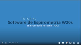 Software W20s - Espirometría