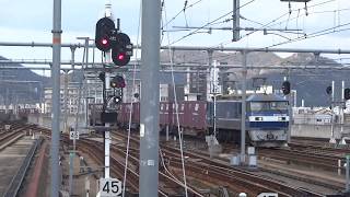 JR貨物 EF210-108号機（吹田）＋コキ26両　貨物列車1086レ 2019.02.10