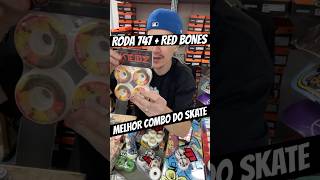 Skate Mais Rápido com Roda 747 + Red Bones #cbskateshop #skateboard #redbones #747wheels