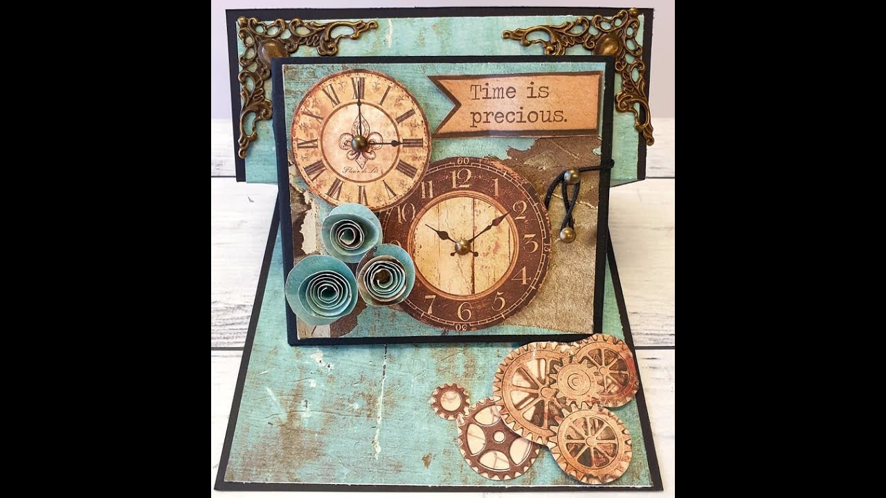 A Moment in Time Fold Out Easel Card (C815)