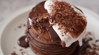 Chocolate pancakes ｜ MINOSUKE SWEETS&#39;s recipe transcription