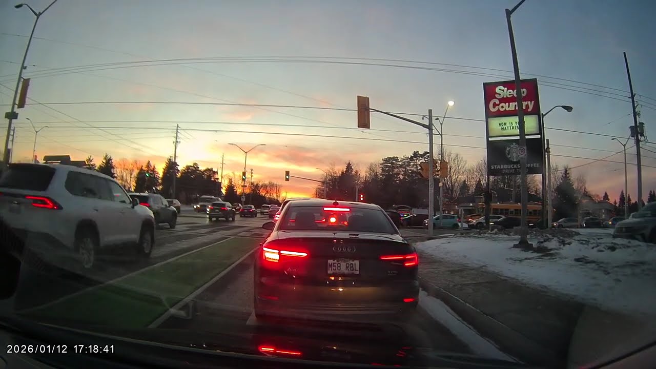 Jan 12 2026 | Sunny Evening | London | POV Dashcam | StreetPOV | 