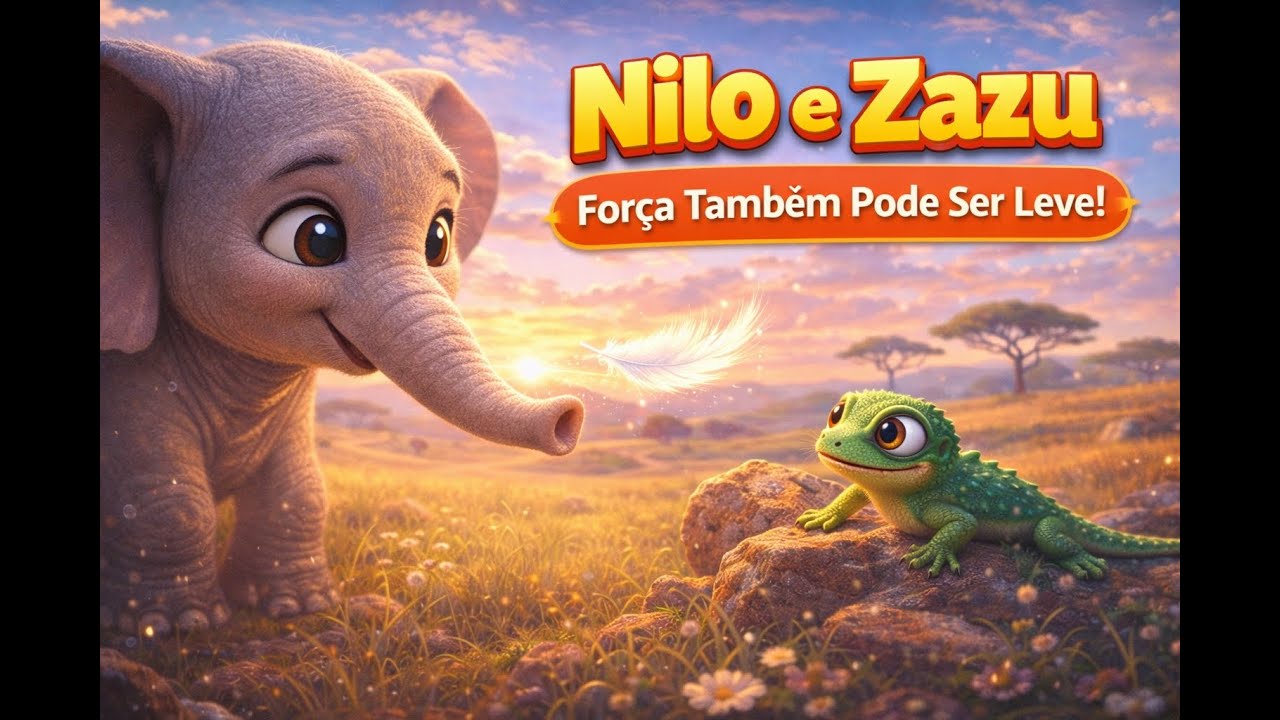 🐘✨ Quando a Força Aprende a Ser Leve | Histórinha Infantil Encantadora