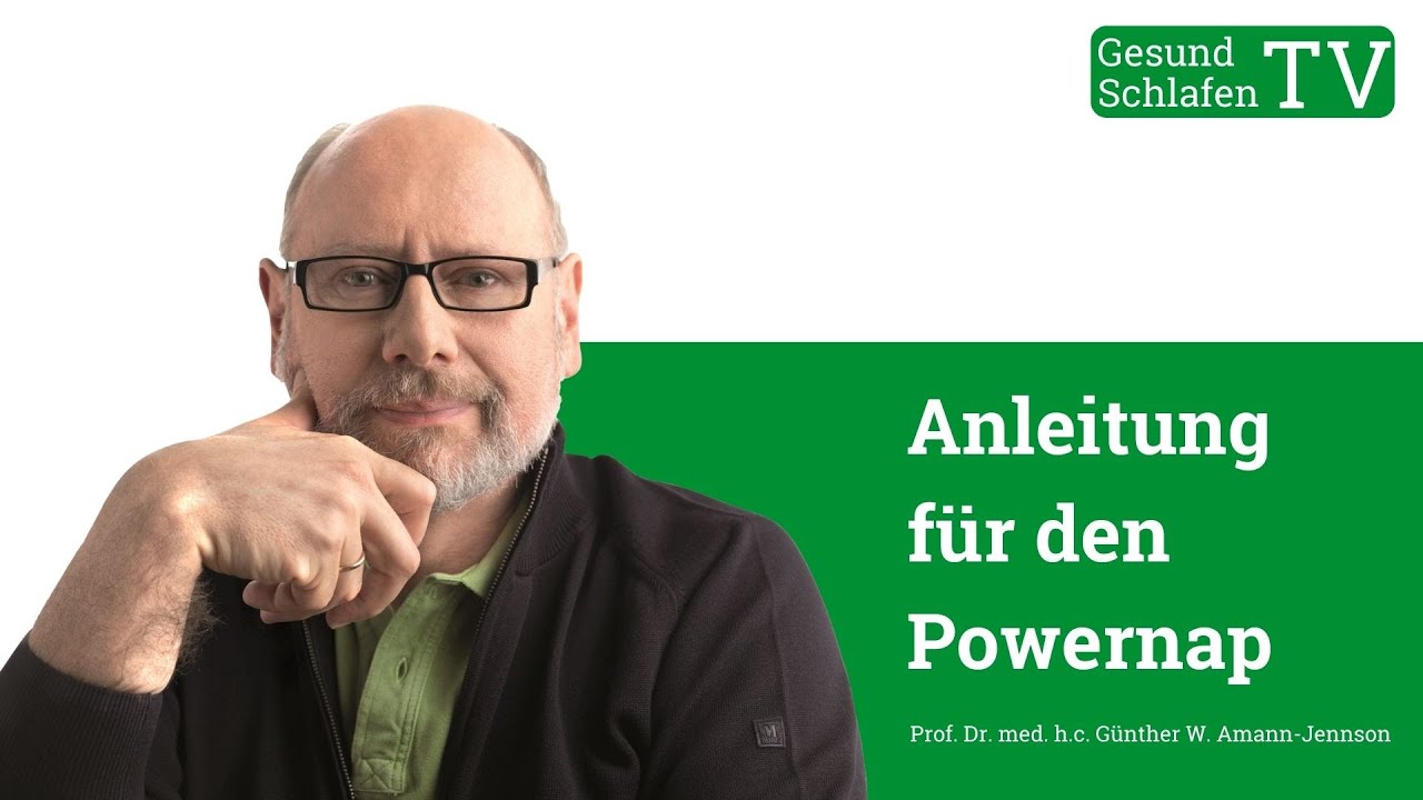Anleitung zum Powernapping nach Prof. Amann-Jennson
