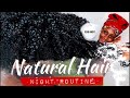 Natural Hair NIGHT TIME ROUTINE for Lasting CURLS | GROW LONG HEALTHY HAIR AT NIGHT | Shlinda1