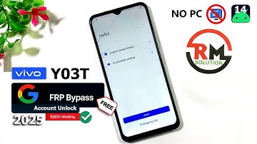 HOW TO VIVO Y03T 🔥 FRP BYPASS WITHOUT PC ✅ UNLOCK NEW TRICK 2025 | VIVO Y03T FRP LOCK KAISE TODE