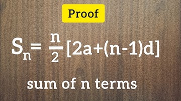 Sn = n/2 [ 2a + (n-1)d ] proof || Derivation of sum of n terms of AP || Arithmetic Progression