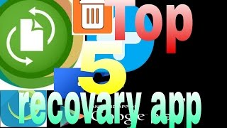 ||Top 5 Recovry app || How to recover deleted photos from Android device Latest Trick ||Hindi||